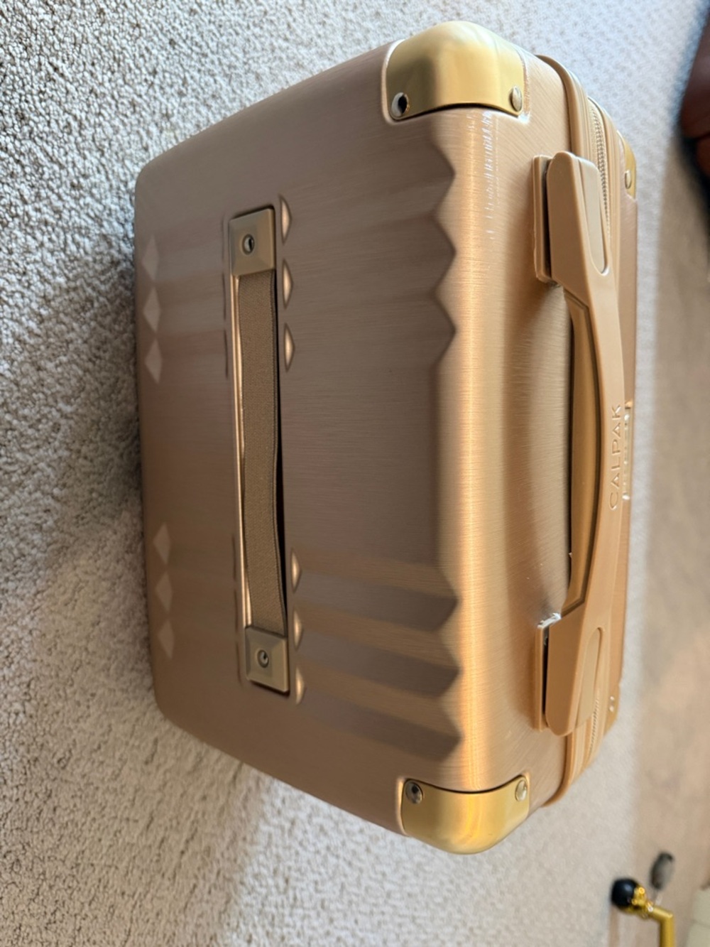 CALPAK hard side cosmetic vanity case Gold - Picture 4 of 9